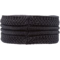 Rückansicht von Eisglut Merino ESMERALDAL MERINO Stirnband Damen schwarz