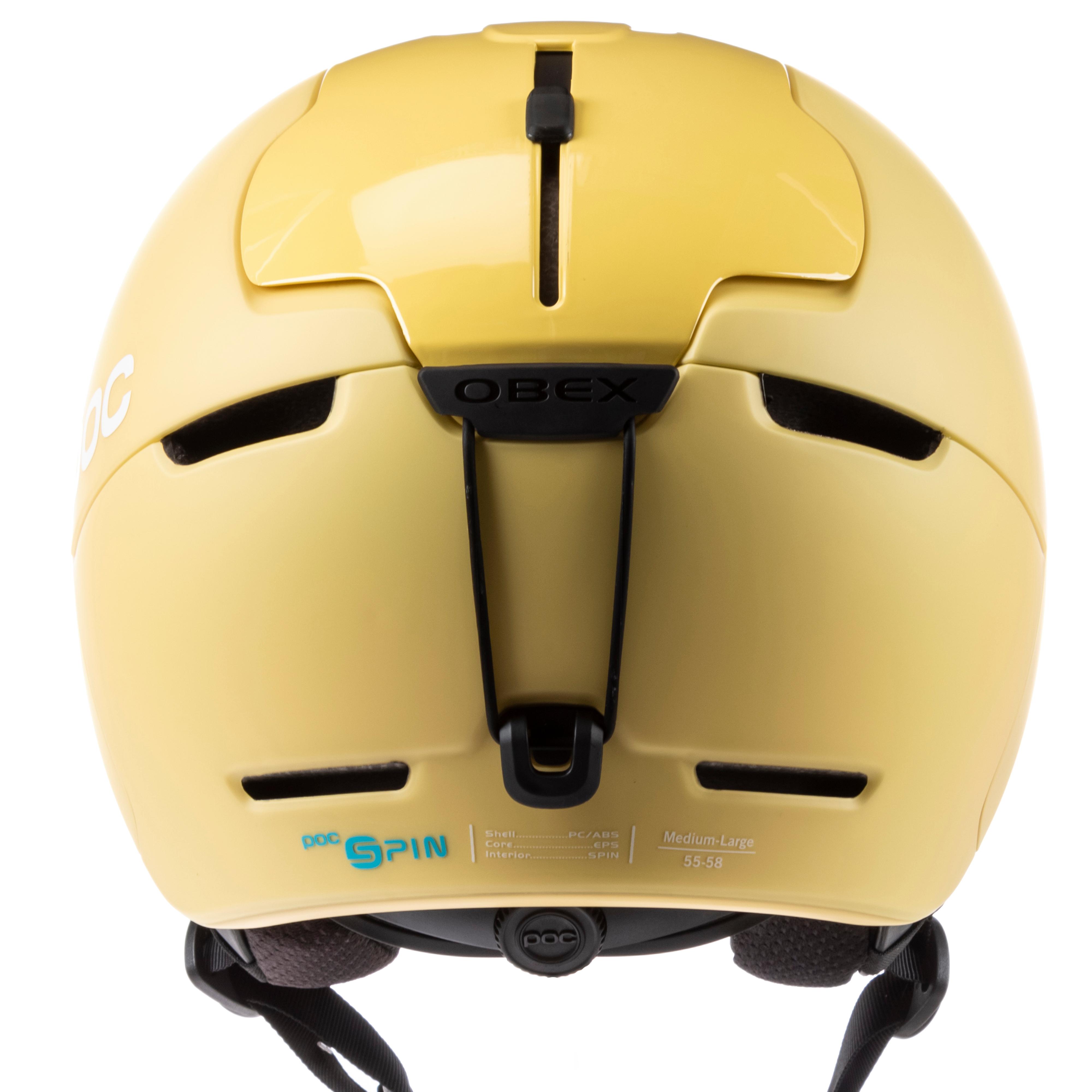 POC Obex SPIN Light Sulfur Yellow Ski Helme Damen : Snowleader