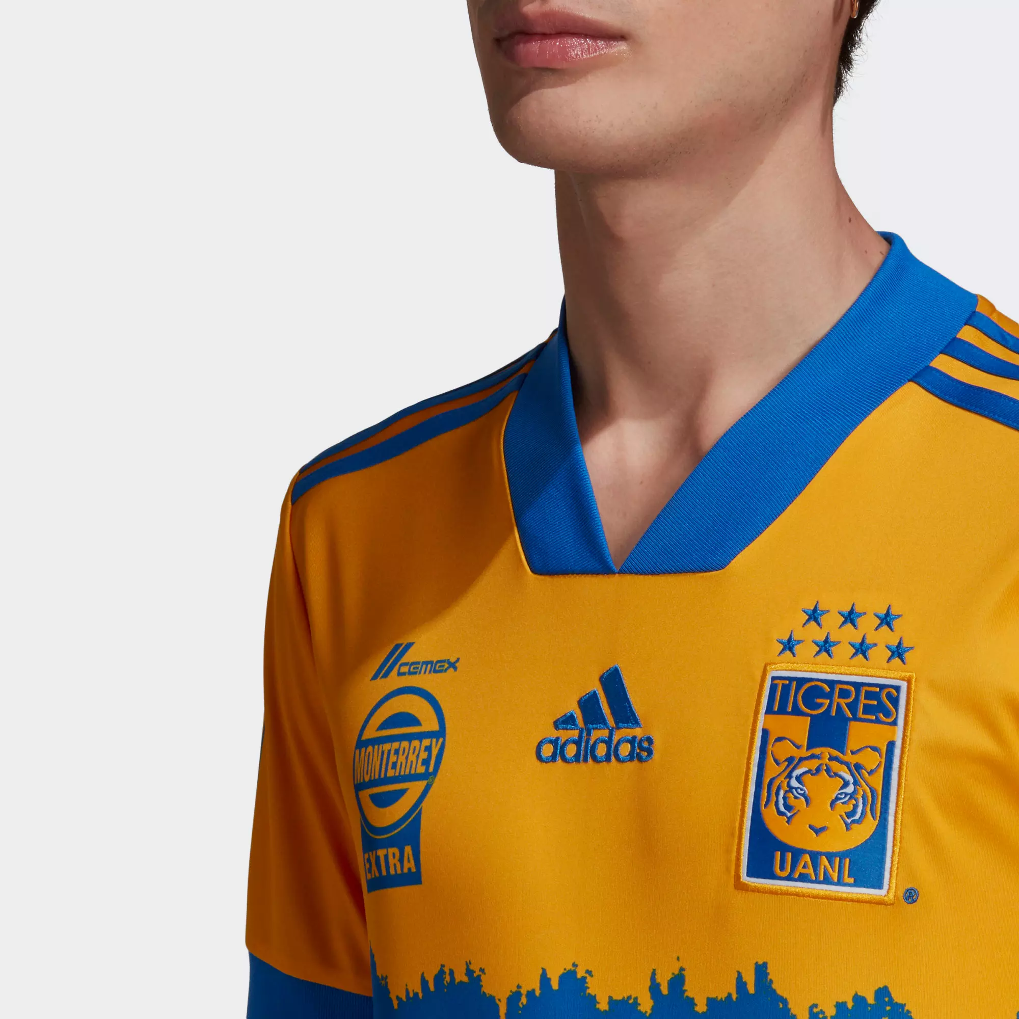 Adidas Uanl Tigres 20 21 Heimtrikot Fussballtrikot Herren Collegiate Gold Blue Im Online Shop Von Sportscheck Kaufen