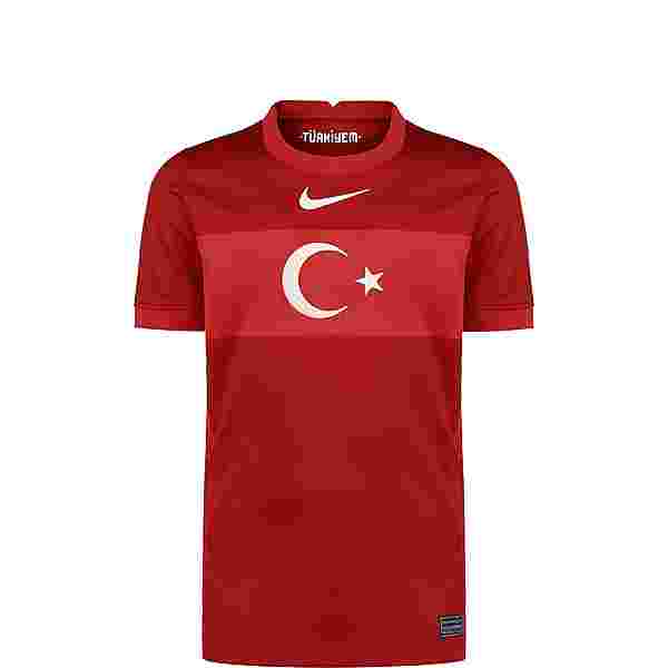 Nike Türkei Away Stadium EM 2021 Fußballtrikot Jungen rot ...