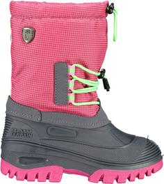 Rückansicht von CMP Ahto WP Stiefel Kinder pink fluo