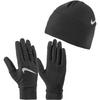 Nike Essential Set M&uuml;tze und Handschuhe Damen - black-silver