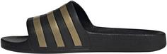 adidas ADILETTE AQUA Badelatschen Damen core black-gold metallic-core black