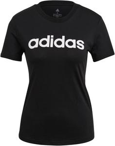 adidas LOUNGEWEAR Essentials Slim Logo T-Shirt Damen black-white