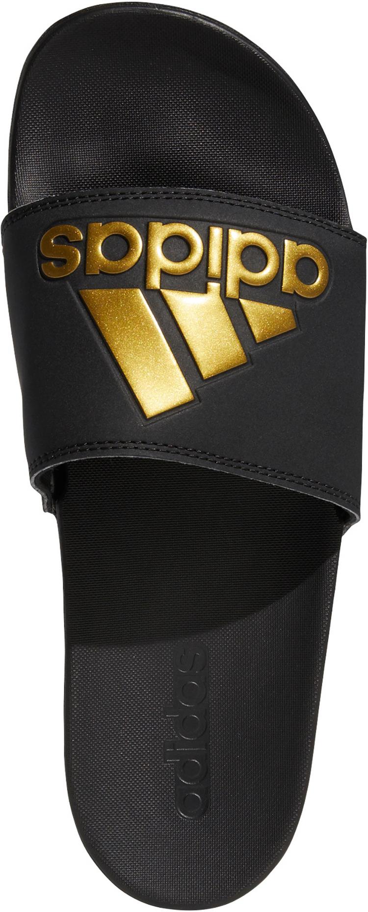 adidas adidas ADILETTE COMFORT Badelatschen Damen - cblack-goldmt-cblack - 0 | SportScheck
