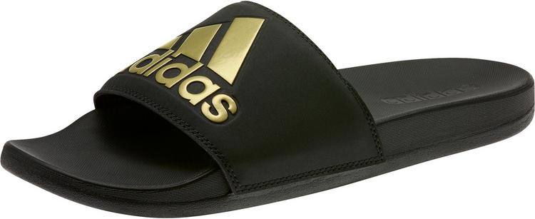 adidas adidas ADILETTE COMFORT Badelatschen Damen - cblack-goldmt-cblack - 7 | SportScheck