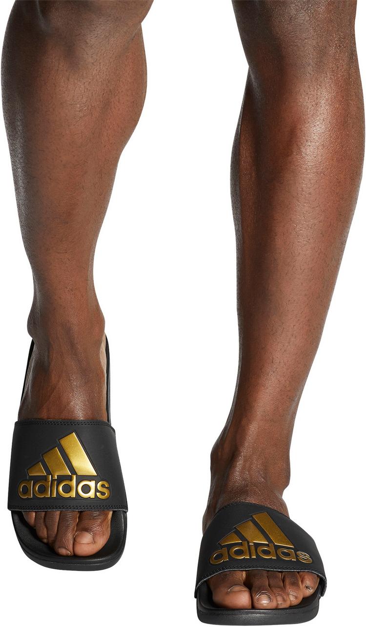 adidas adidas ADILETTE COMFORT Badelatschen Damen - cblack-goldmt-cblack - 0 | SportScheck