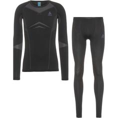 Odlo PERFORMANCE EVOLUTION WARM Wäscheset Herren black-graphite grey