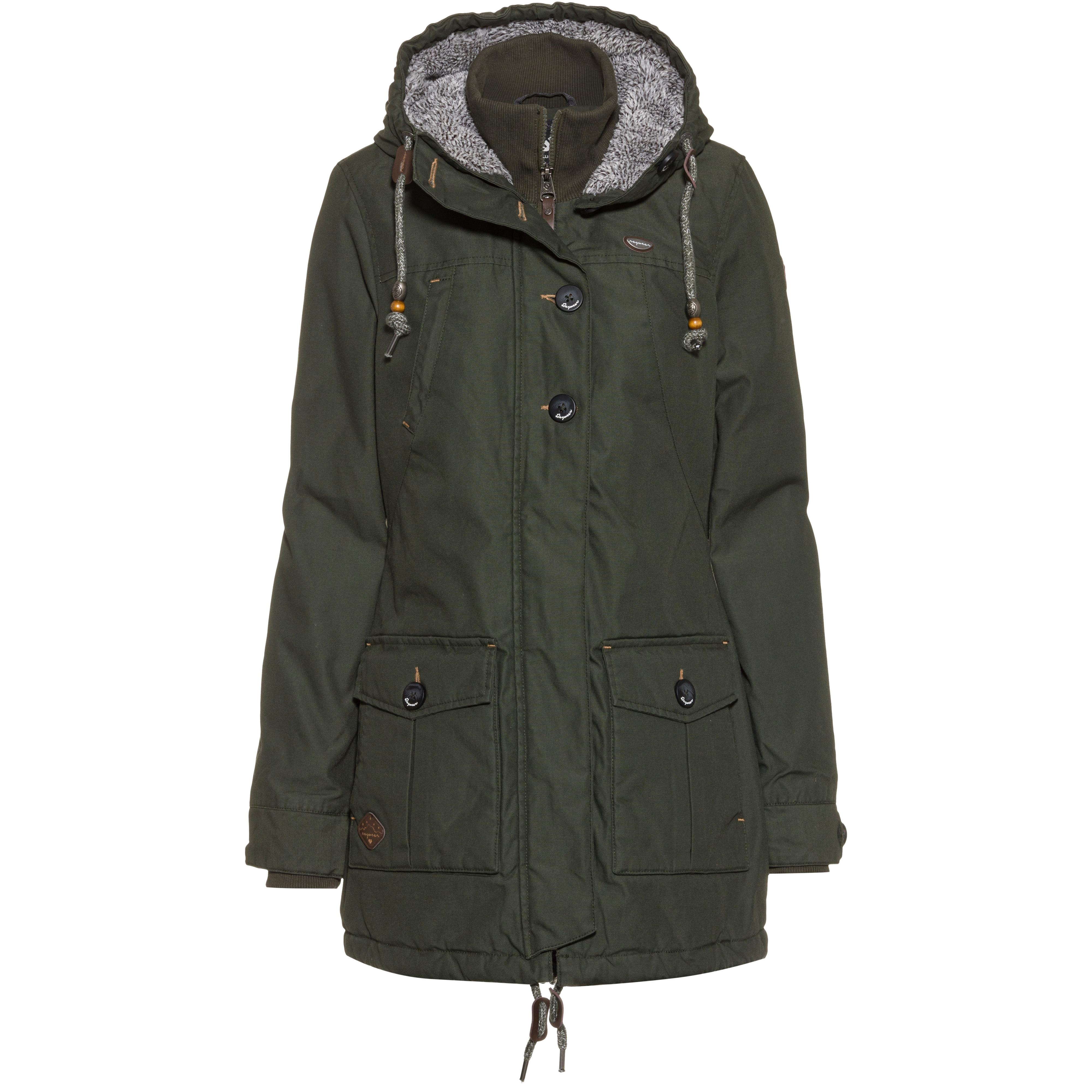 Ragwear Jane Parka Damen Olive Im Online Shop Von Sportscheck Kaufen
