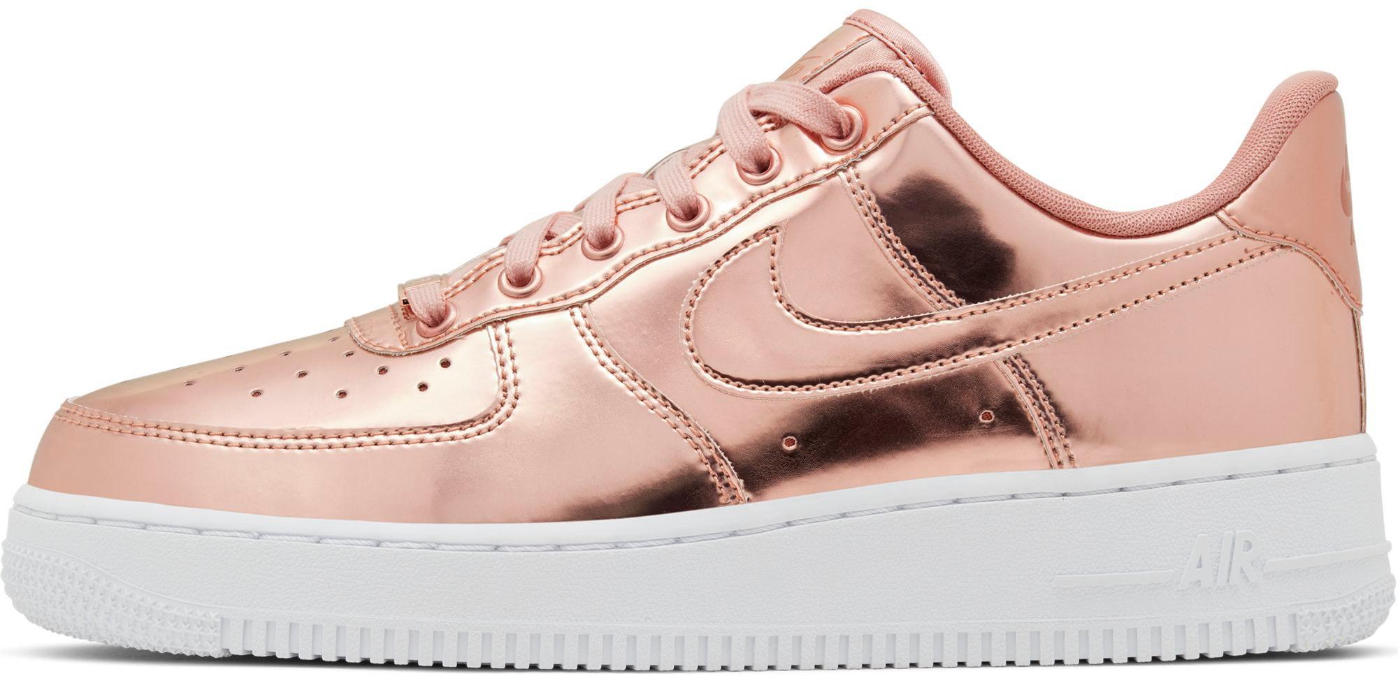 rose gold air force 1 high top