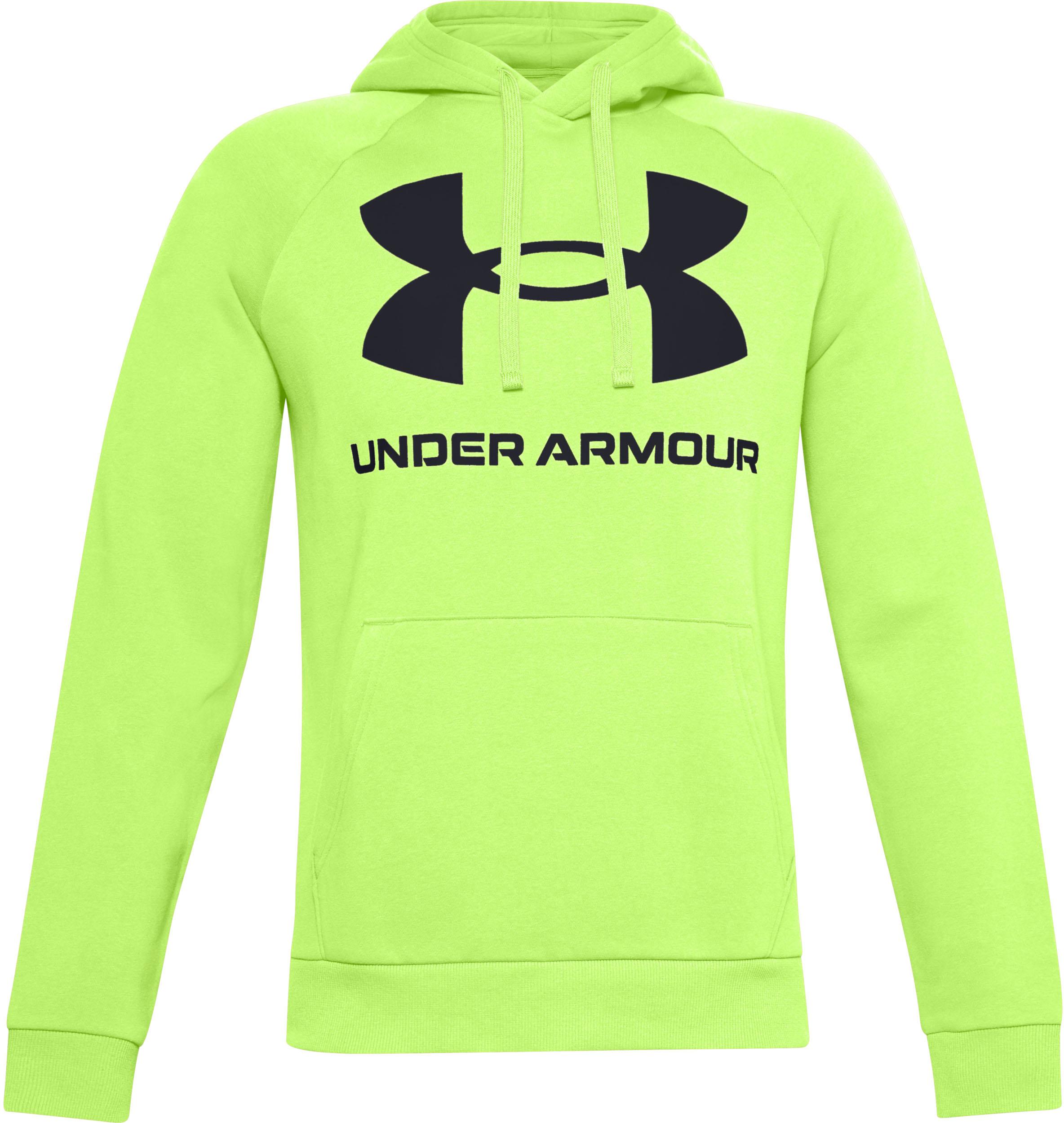under armour hoodie lime green