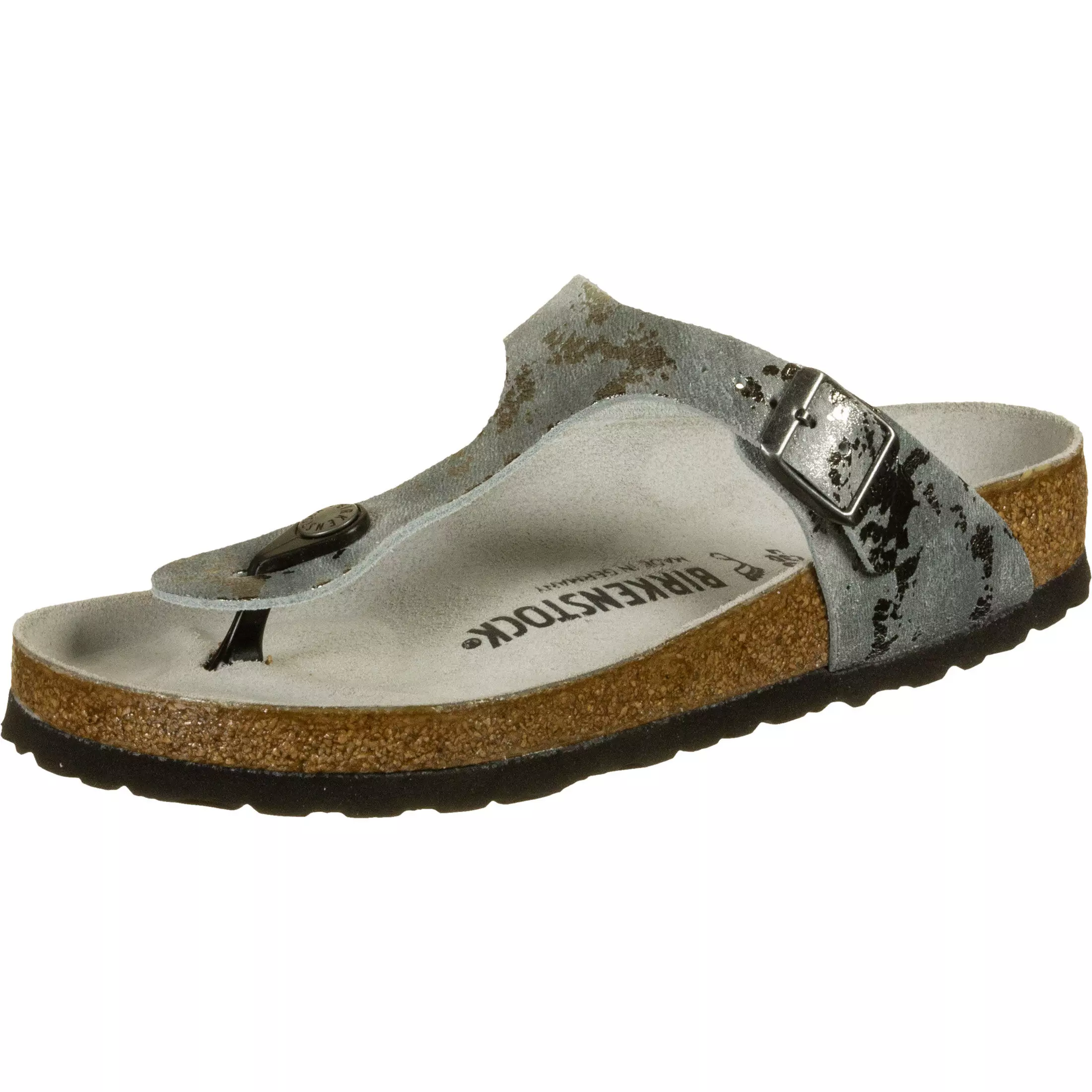 Birkenstock Gizeh Vl W Zehentrenner Damen Silber Im Online Shop Von Sportscheck Kaufen