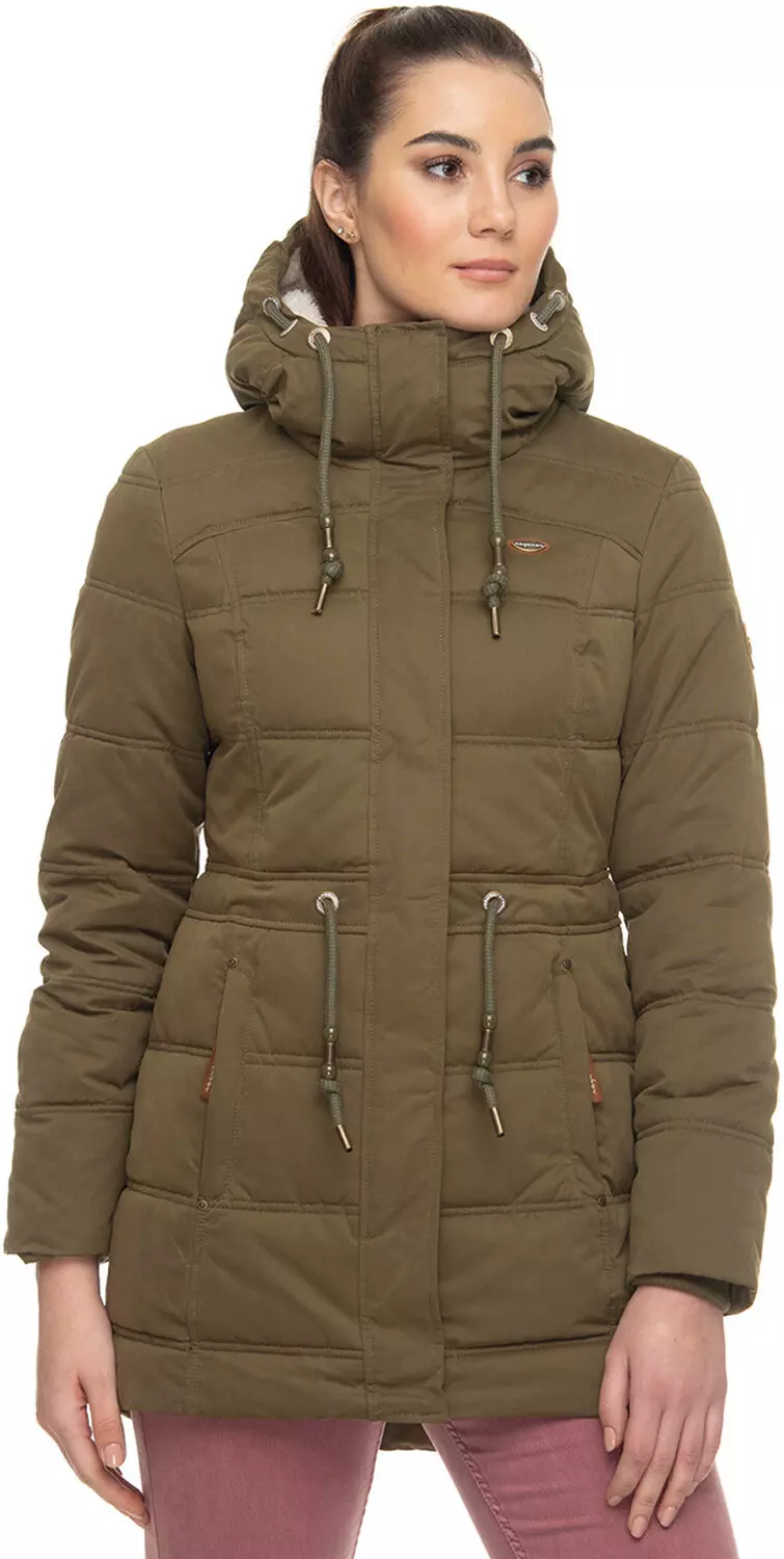 Ragwear Ashani Puffy A W Winterjacke Damen Oliv Im Online Shop Von Sportscheck Kaufen