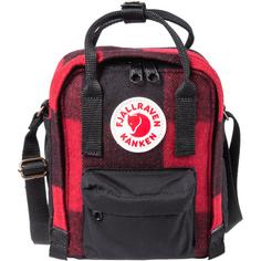 FJÄLLRÄVEN Rucksack Kånken Re-Wool Sling Daypack red-black