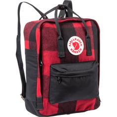 FJÄLLRÄVEN Rucksack Kanken RE-Wool Daypack red-black