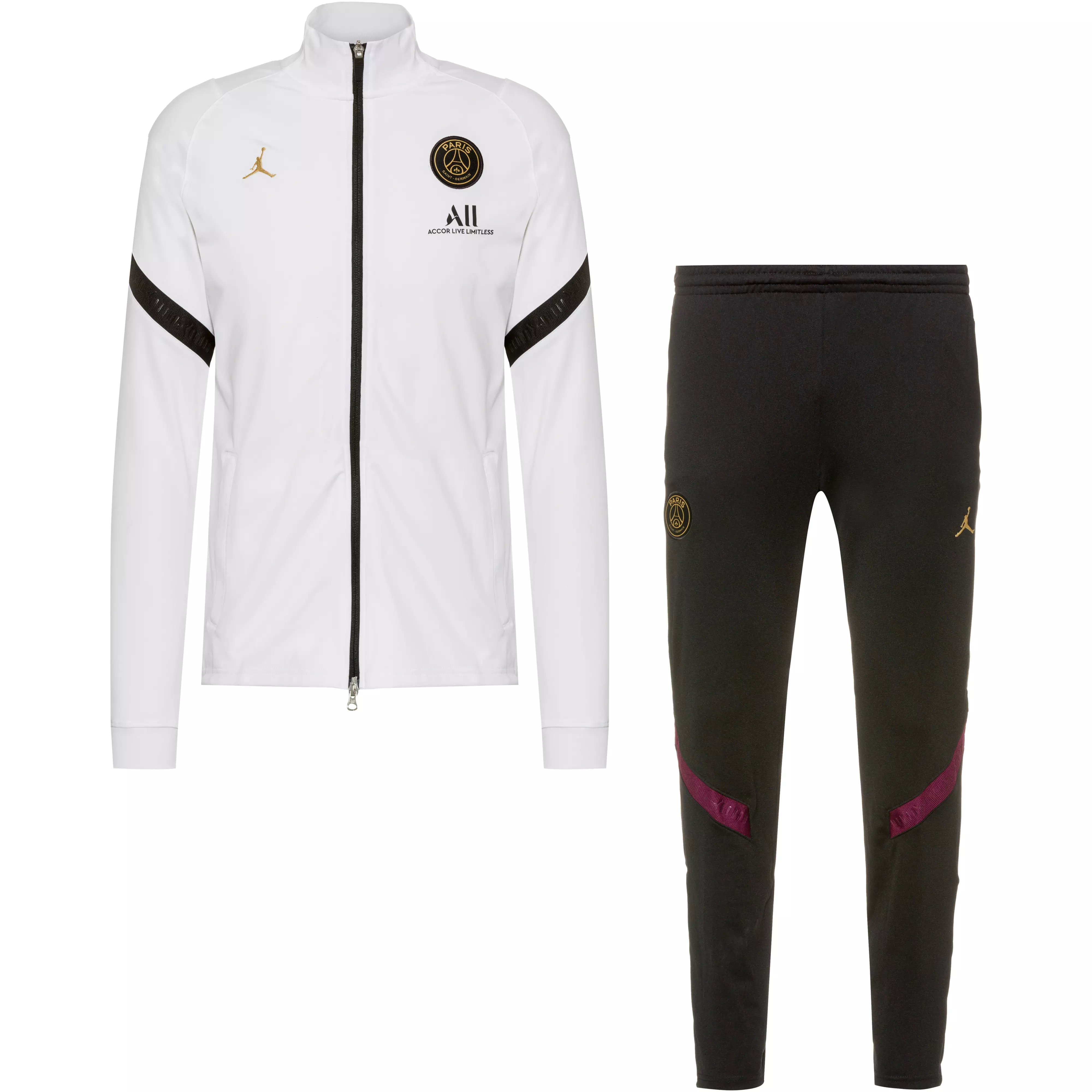 Nike Paris Saint Germain Trainingsanzug Herren White Black Black Truly Gold Im Online Shop Von Sportscheck Kaufen