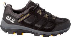 Rückansicht von Jack Wolfskin VOJO 3 TEXAPORE LOW Wanderschuhe Herren black-burly yellow XT