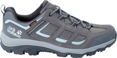 Rückansicht von Jack Wolfskin VOJO 3 TEXAPORE LOW Wanderschuhe Damen tarmac grey-light blue