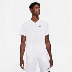 Rückansicht von Nike Victory Tennisshirt Herren white-white-black