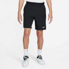 Rückansicht von Nike Court Flex Victory Tennisshorts Herren black-white