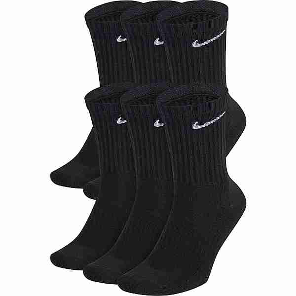 Nike Everyday Cush Crew 6 Pack Socken Pack black-white