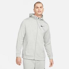 Rückansicht von Nike Dry Trainingsjacke Herren dk grey heather-black