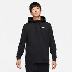 Rückansicht von Nike Dry Trainingsjacke Herren black-white