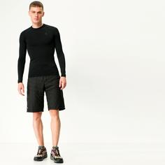 Rückansicht von Odlo PERFORMANCE WARM ECO Funktionsshirt Herren black-graphite grey