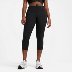 Rückansicht von Nike 3/4-Lauftights Damen black-reflective silv