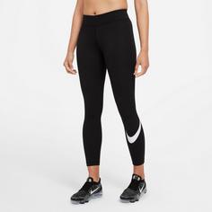 Rückansicht von Nike NSW Essential Leggings Damen black-white