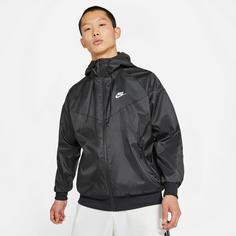 Rückansicht von Nike NSW Windrunner Nylonjacke Herren black-white