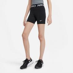 Rückansicht von Nike Pro Funktionsshorts Kinder black-white