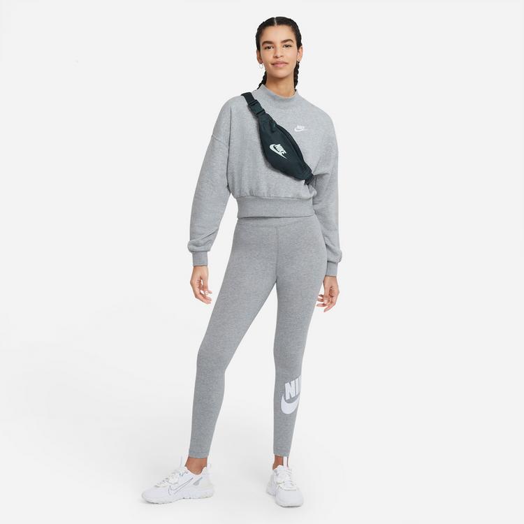 Nike Nike NSW Essential Leggings Damen - dk grey heather-white - 2 | SportScheck