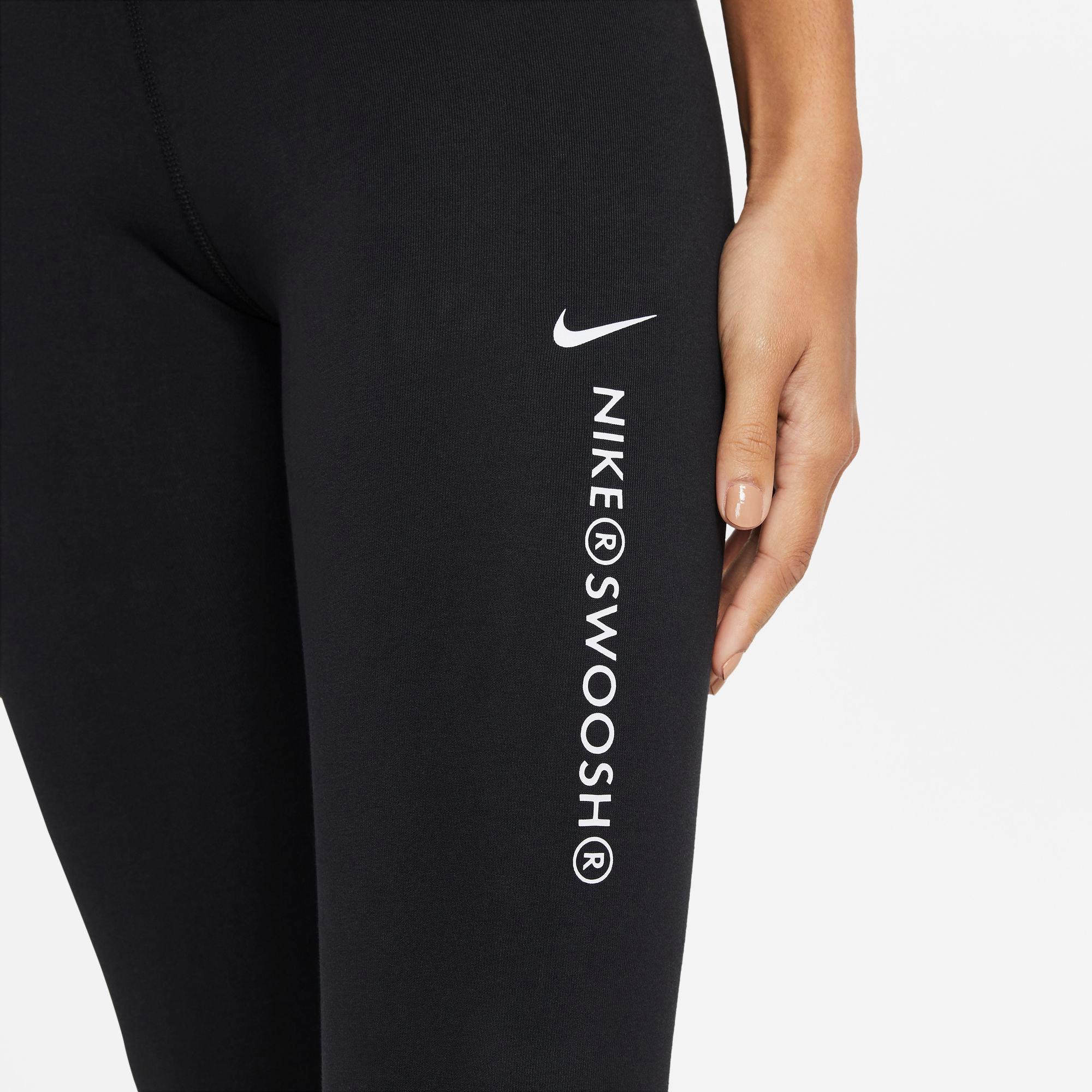 nike just do it leggings black and white