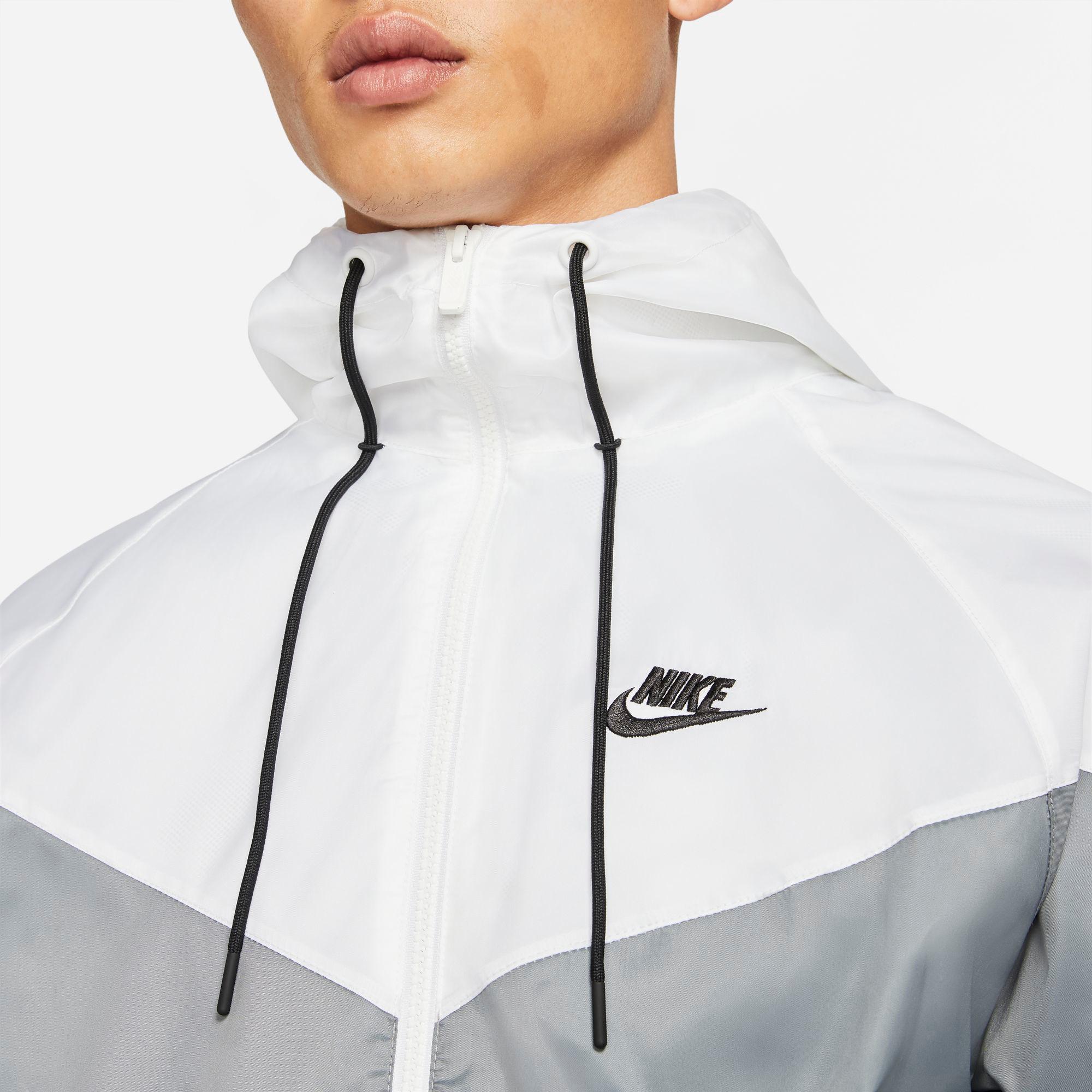 nike grey and black windbreaker