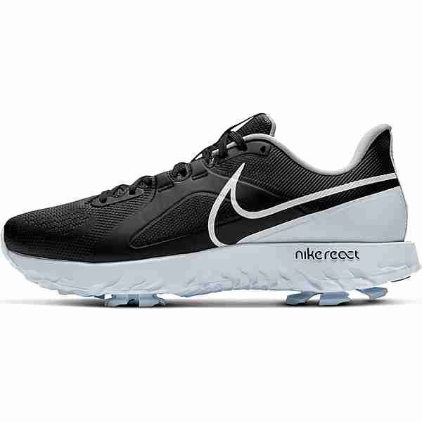 Nike React Infinity Pro Golfschuhe black-white-mtlc platinum