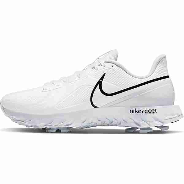 Nike React Infinity Pro Golfschuhe white-black-mtlc platinum