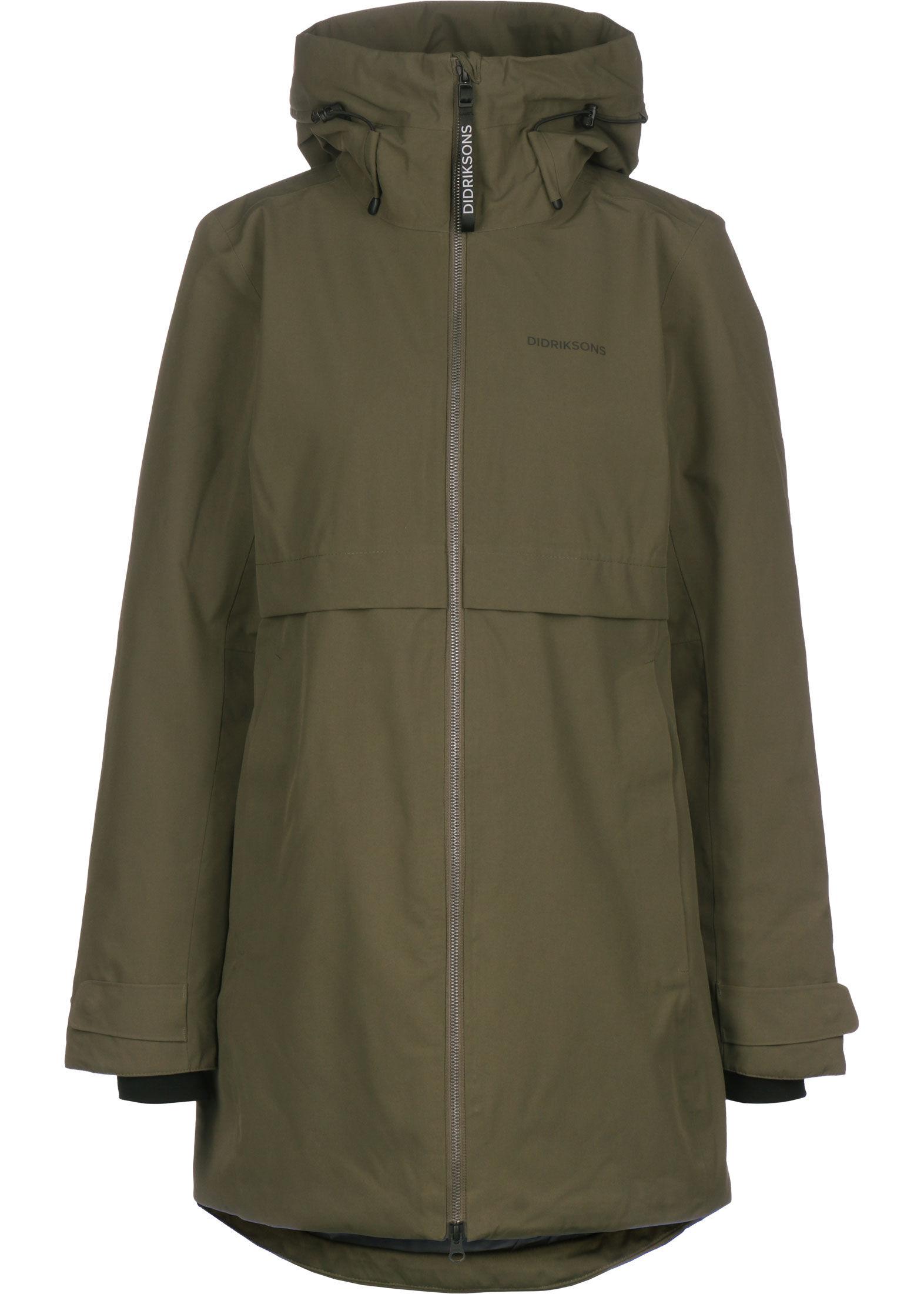 Didriksons Helle 3 Parka Damen Oliv Im Online Shop Von Sportscheck Kaufen