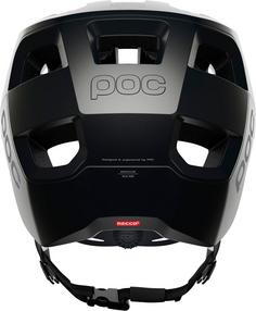 Rückansicht von POC Kortal Fahrradhelm uranium black matt