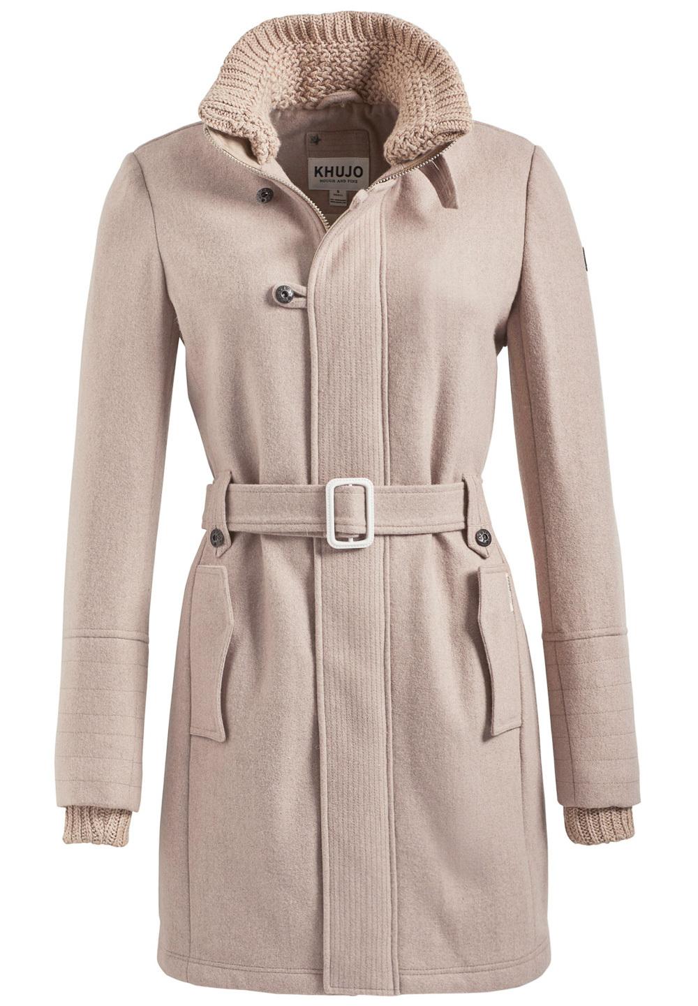 Khujo Candy Kurzmantel Damen Beige Im Online Shop Von Sportscheck Kaufen