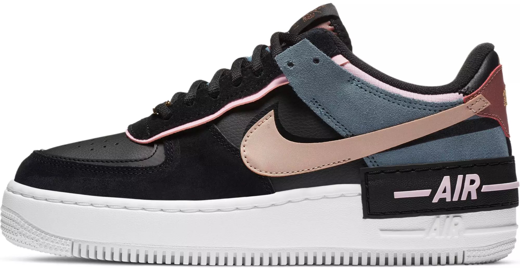 Nike Air Force 1 Shadow Sneaker Damen Black Metallic Red Bronze Light Arctic Pink Im Online Shop Von Sportscheck Kaufen