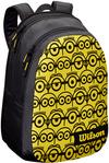 Wilson MINIONS JR Tennisrucksack Kinder - black-yellow