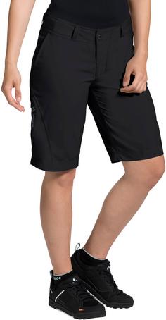 Rückansicht von VAUDE Ledro Fahrradshorts Damen black