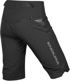 Rückansicht von Endura SingleTrack Lite Fahrradshorts Damen schwarz