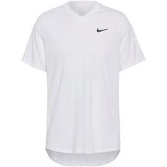 Nike Victory Tennisshirt Herren white-white-black
