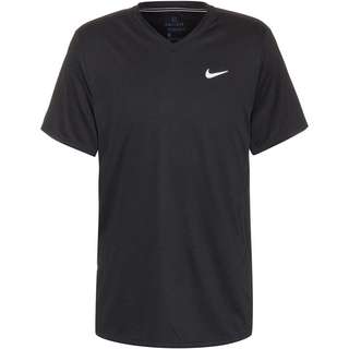 Nike DRY VICTORY Tennisshirt Herren black-black-white
