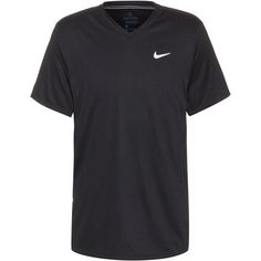 Nike Victory Tennisshirt Herren black-black-white