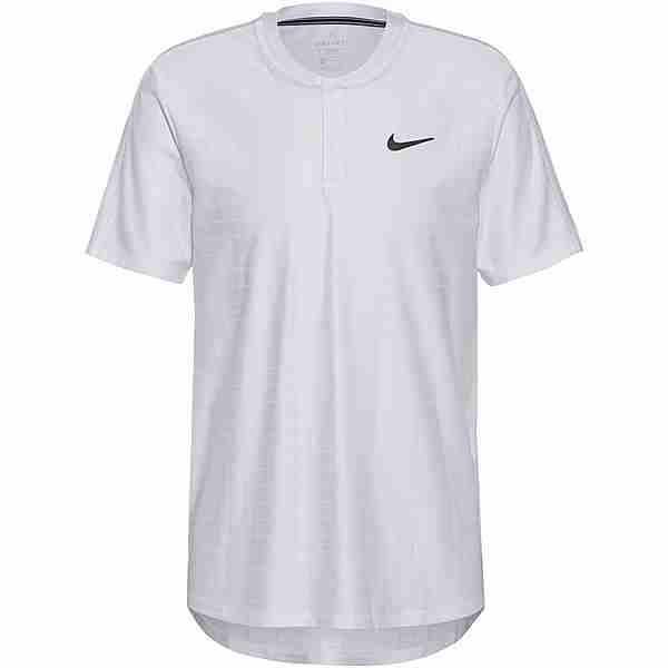 Nike Court Breathe Advantage Tennisshirt Herren white-white-black