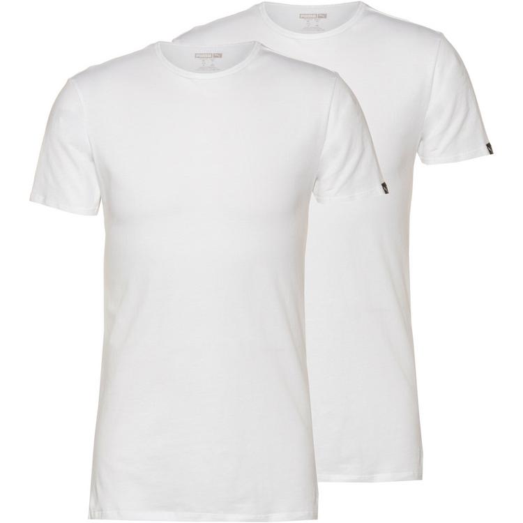 PUMA PUMA Crew Tee Shirt Doppelpack Herren - white - 0 | SportScheck