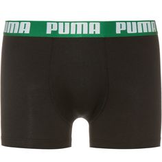 Rückansicht von PUMA Basic Boxershorts Herren amazon green